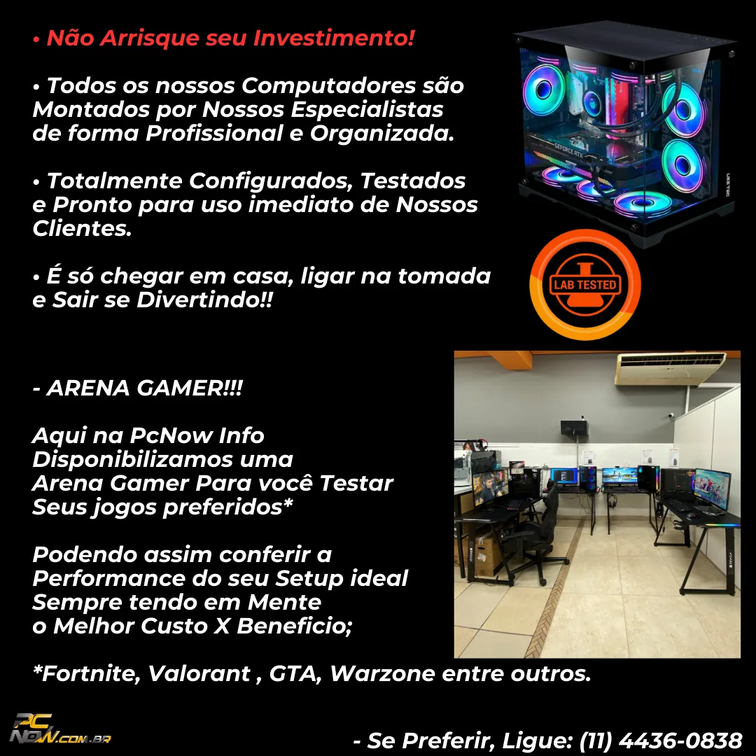 PC GAMER GUEPARDO V3 AMD RYZEN 7 5700, GEFORCE RTX 5060 8GB, B550 PRO, 16GB DDR4, SSD 1 TERA, FONTE 650W 80PLUS, VINIK PLATE
