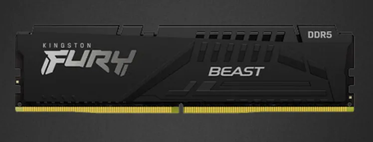 PENTE DE MEMORIA DDR5 16GB 5200MHZ KINGSTON FURY BLACK , C40, KF552C40BB-16