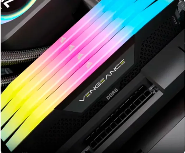 PENTE DE MEMORIA DDR5 16GB 6000MHZ CORSAIR *RGB* BLACK CMH16GX5M2B6000Z38