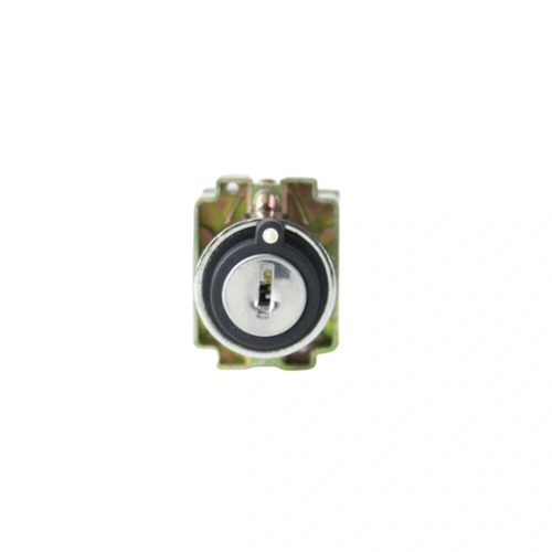 Comutador metálico com chave 22mm 3 posições fixas-retira chave esquerdo/direito 2NA HB2-BG53