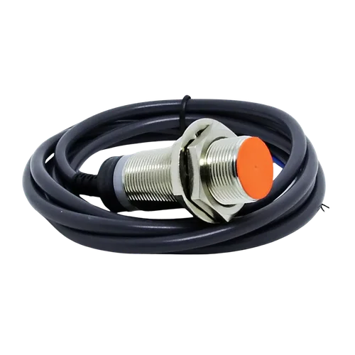 Sensor Indutivo Metálico 18mm Dist. Sensora 5mm 90-250Vca NA Cabo 1,5mts. CJY18E-05KA Digimec