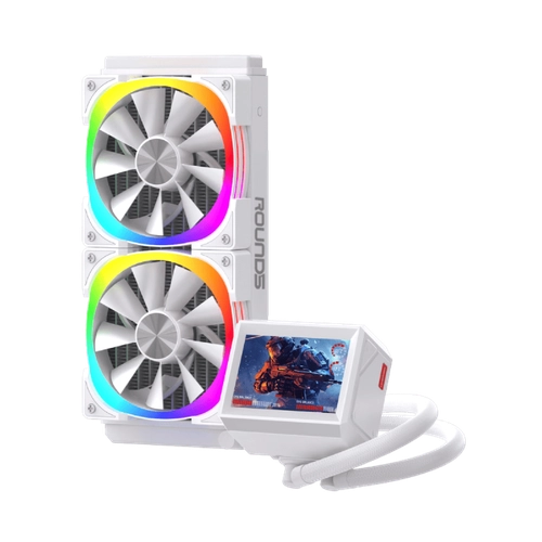WATERCOOLER R5 NOTUS WHITE ARGB COM TELA DE 3,5" POLEGADAS, 240MM - TDP250W