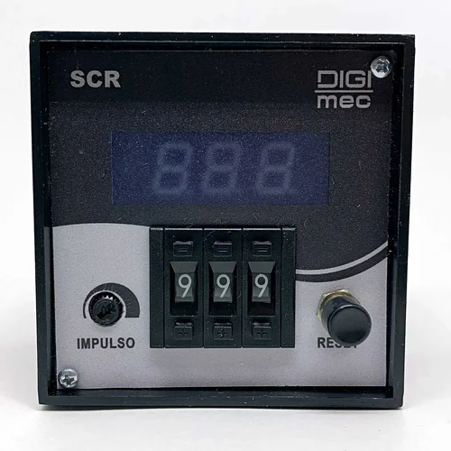 Contador de Impulsos 72x72mm SCR/3 Digimec