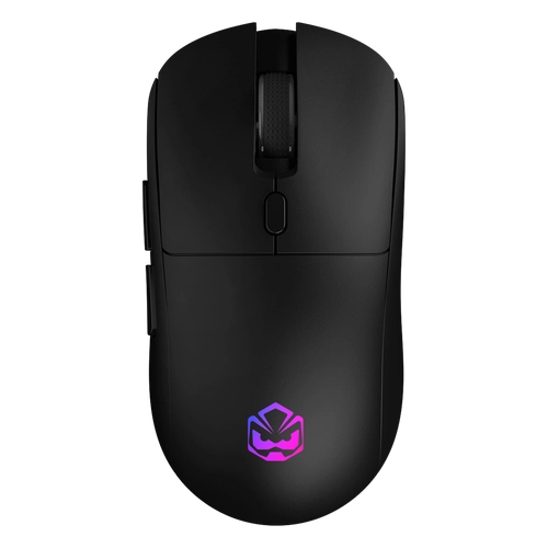 MOUSE GAMER SEM FIO BASARAN STEALTH BLACK VULCAN 10.000DPI RGB 6 BOTOES PMGBRSTBV