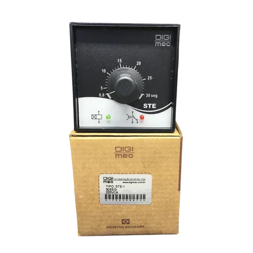 Temporizador Retardo na Energização 72x72mm STE-1 Digimec