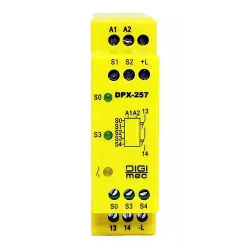 Rele de Segurança NR12 Cat 4 DPX-257 24VCA/VCC T4