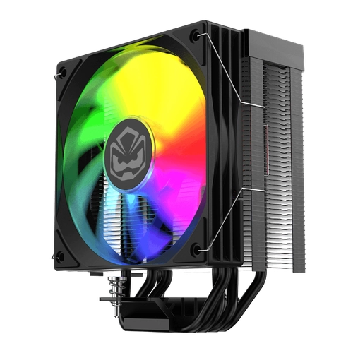 COOLER AIR COOLER PCYES DULEY BLACK VULCAN ARGB COM DISPLAY TDP 180W - ACDLYBV