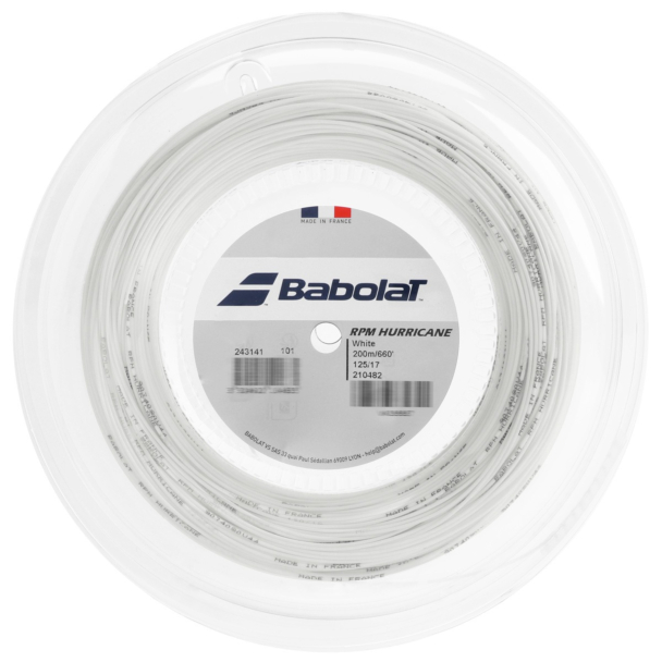 Passada de Corda Babolat RPM Hurricane 17L 1.25mm - Branca